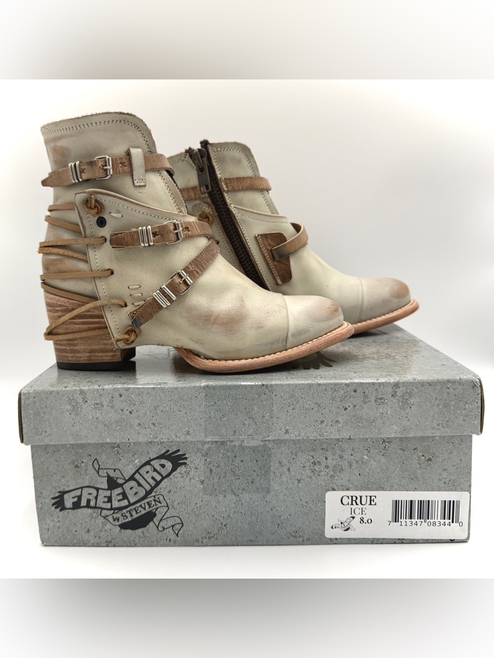 Freebird Ice Crue Booties | Sz 8 | EUC| Box - Picture 3 of 12